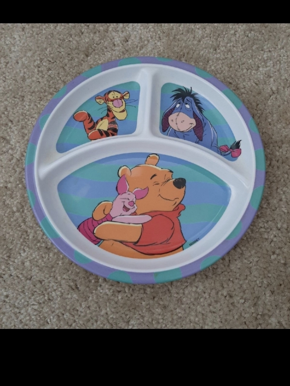Winnie the Pooh Divided Kids Plate Zak